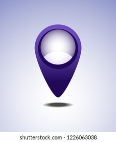 Vector illustrations "Blue pin"