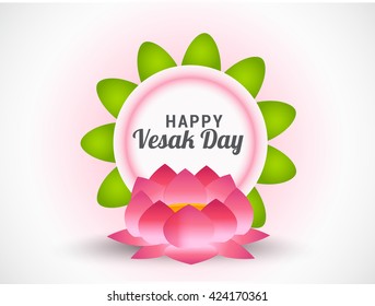 Vector illustrations of Buddha Purnima or happy Vesak day.