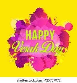 Vector illustrations of Buddha Purnima or happy Vesak day.