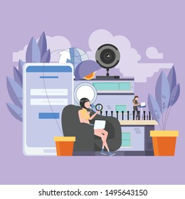 Vector illustrations of business graphics, the company is engaged in the joint construction and career growth.