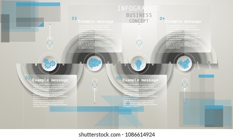 Vector illustrations, business  infographic steps, web design banners