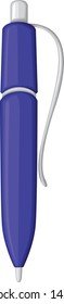 Vector illustrations of cartoon ballpoint pen icon