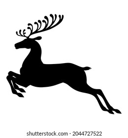 Vektorgrafiken von Weihnachtswildsilhouette
