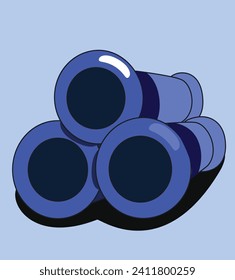 Vector illustrations of concrete pipes created in Illustrator provide high-quality and detailed graphics suitable for various applications, including construction design, infrastructure projects, and 