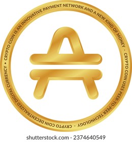 Vector illustrations of cryptocurrencies. aave cryptocurrency logo. 3d illustrations.