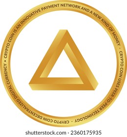 Vector illustrations of cryptocurrencies. arpa cryptocurrency logo. 3d illustrations.