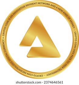Vector illustrations of cryptocurrencies. audius-audio cryptocurrency logo. 3d illustrations.