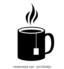 Vector illustrations of cup of hot tea