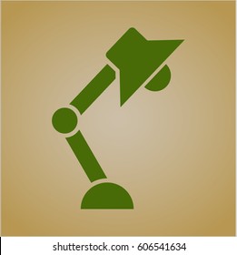 Vector illustrations of Desk Lamp high quality icon
