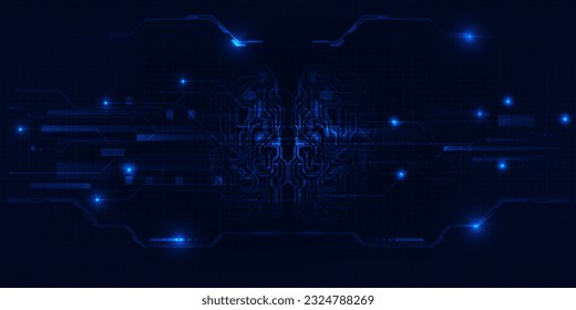 Vector illustrations of digital brains,digital transformation,Digital brain health and digital solutions for mental health.Digital communication innovation and technology concepts. 