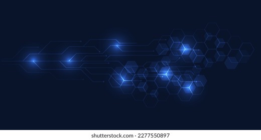 Vector illustrations of digital horizontal space futuristic high technology and science fiction artwork.Future tech concepts.