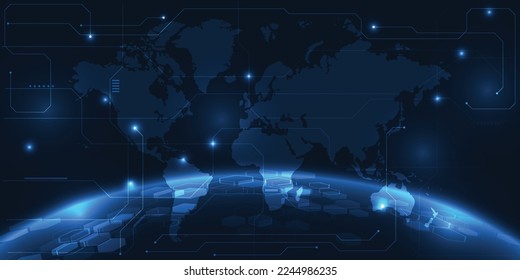 Vektorgrafiken der digitalen Technologie neue Welt Gemeinschaften metaverse und virtuelle Realitäten.Futuristische Kommunikations-Technologie Design Konzepte.