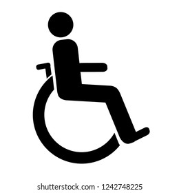 Vector illustrations of the disabled symbol.