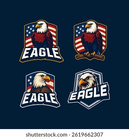 Vector Illustrations eagle esport logo