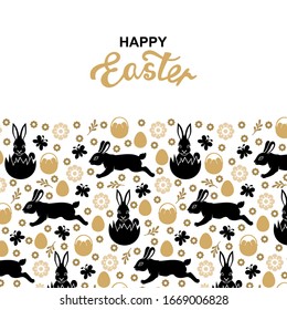 Vector illustrations of Easter greeting card