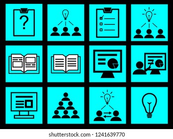 Vector illustrations Education icon set