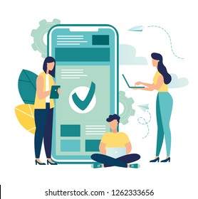 Vector illustrations, financial transactions, non-cash payment transactions. The Pos terminal and the payment system, monetary currency, the concept of payment NFC-vector