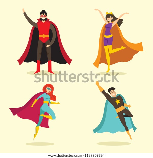 Vector Illustrations Flat Design Female Male Stock Vector Royalty Free 1159909864 Shutterstock 