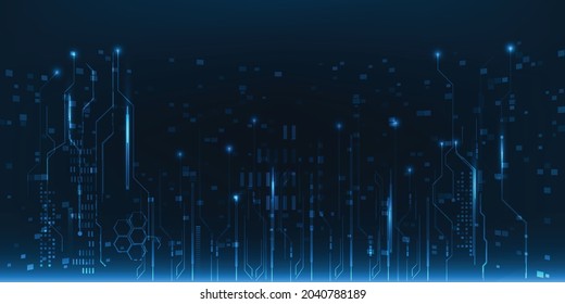 Vector illustrations Futuristic digital communication innovation and technology for artwork background and wallpaper.Future tech concepts.