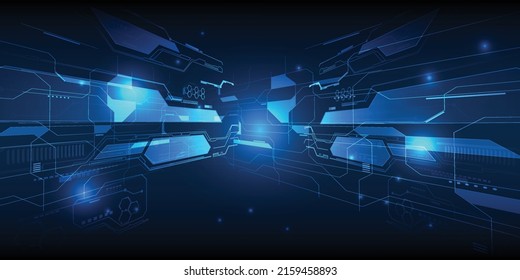 Vector illustrations of  futuristic digital innovation and technology artwork.Future technology concepts.