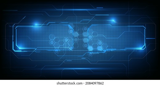 Vector illustrations of futuristic digital screen display for showcase.Digital communication innovation and technology concepts.