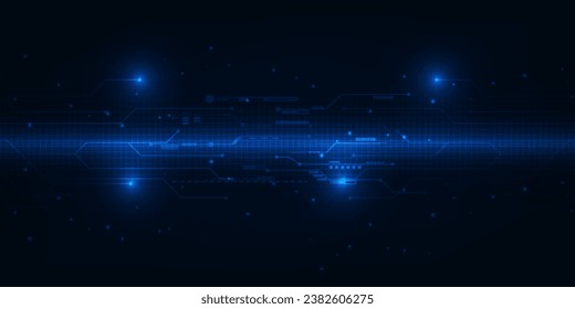 Vector illustrations of futuristic digital technology and digital communications for hi-tech advertising and game artwork.