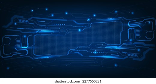 Vector illustrations of futuristic grid line circuit communications.Digital innovation and technology concepts.