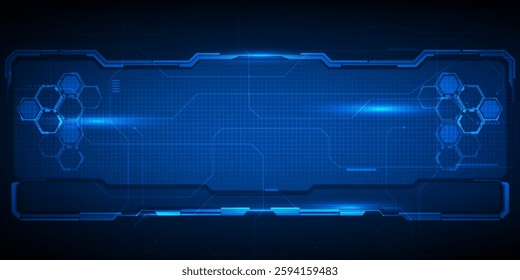 Vector illustrations of futuristic technology background with frame,screen,panels,border and windows for head up display or dashboard control .Future technology concepts.