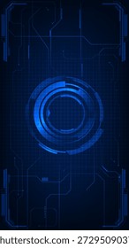 Vektorgrafiken von futuristischen Technologie vertikalen Hintergrund mit Reihe von Online-Marketing-Icons.Online-Marketing und Strategie-Konzepte.