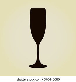 vector illustrations glasses of champagne