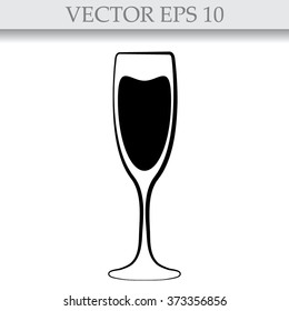 vector illustrations glasses of champagne