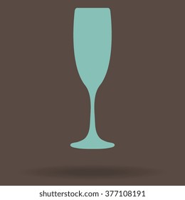 vector illustrations glasses of champagne