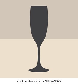 vector illustrations glasses of champagne