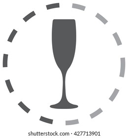 vector illustrations glasses of champagne