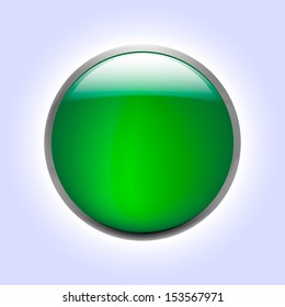 Vector illustrations of glossy glass buttons