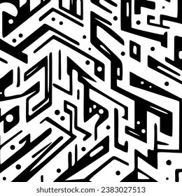 vector illustrations of graffiti pictures with amazing patterns