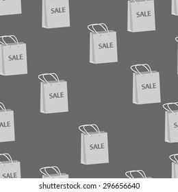 Vector illustrations of grey package seamless