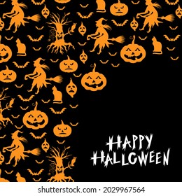 Vektorgrafiken von Halloween-Grußkarte