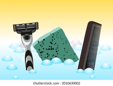 Vector Illustrations of healthcare  products. Idea for super market banners, advertisement, logos, poster wall.