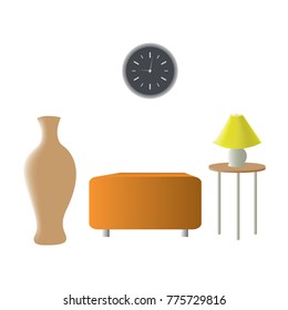 vector illustrations home interior design