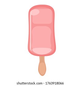 vector illustrations with ice cream. Cartoon style. Can be used for icons or stickers. summer dessert.