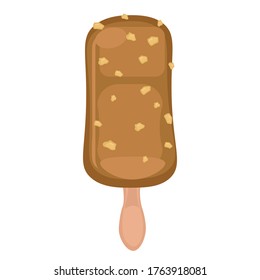 vector illustrations with ice cream. Cartoon style. Can be used for icons or stickers. summer dessert.