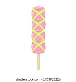 Vektorgrafiken mit Eis. Cartoon-Stil. Kann für Symbole oder Aufkleber verwendet werden. Sommernachtisch.