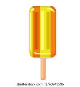 vector illustrations with ice cream. Cartoon style. Can be used for icons or stickers. summer dessert.