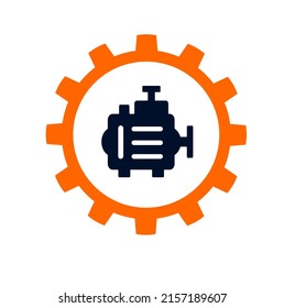 Vector illustrations, icons and logos with car parts and other special equipment. Car service. And auto parts.