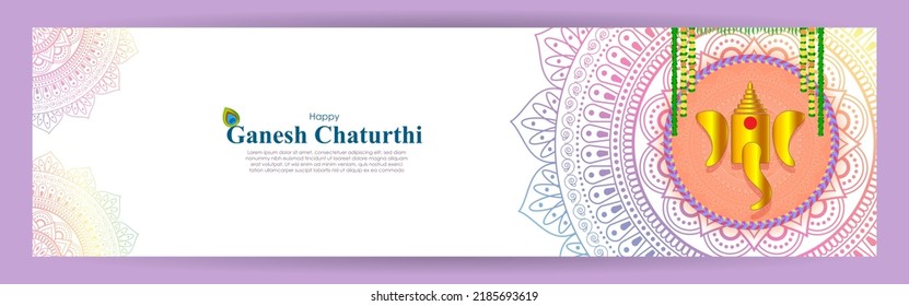 vector illustrations for Indian festival Ganesh Chaturthi