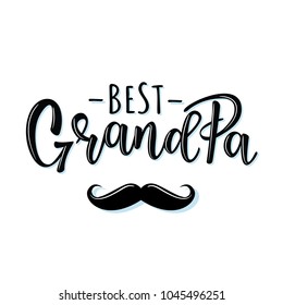 Vector illustrations for invitation, congratulation or greeting cards. 'Father's day' poster, typography design, lettering