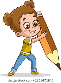 vector illustrations of kid education design