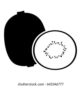 Vector illustrations of kiwi fruit