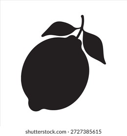 
Ilustraciones vectoriales de limones y hojas para Anuncios, Vector Silueta de rama de limón con hojas y frutas